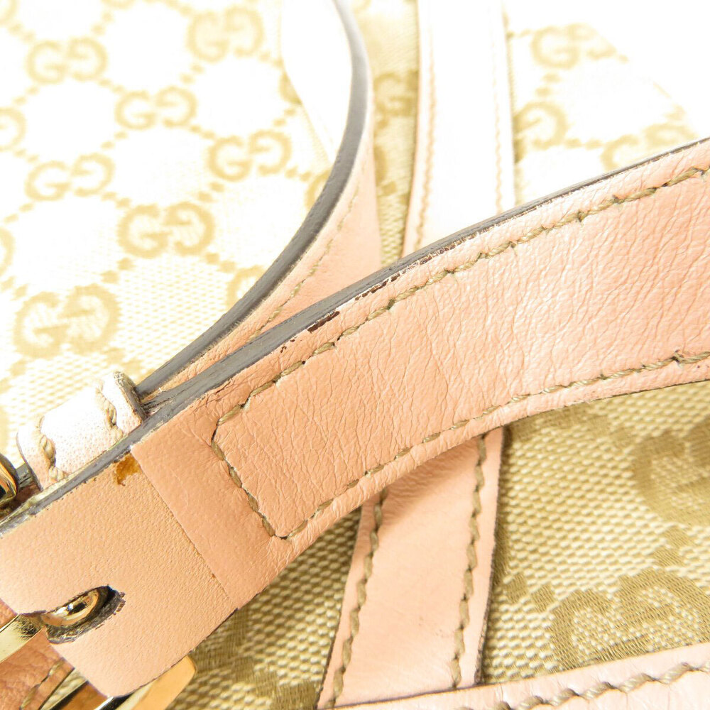 Gucci pink bag Monogram beige shoulder Abbey GG - Picture 9 of 11
